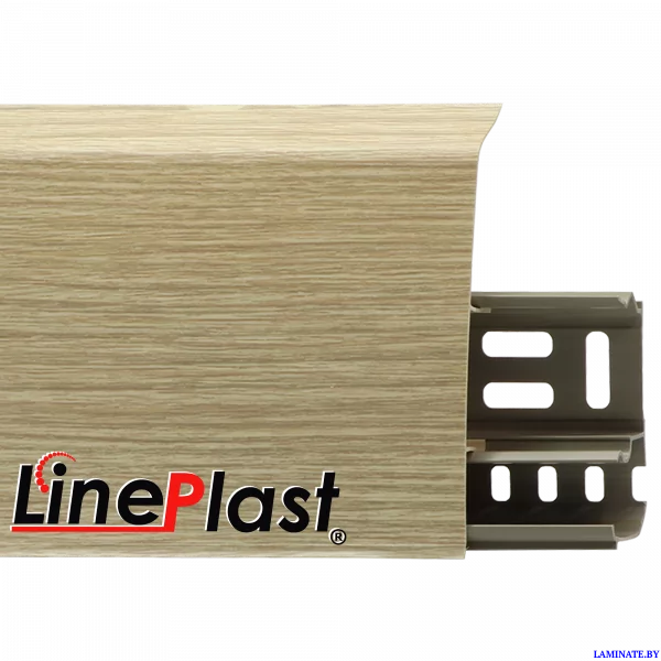Плинтус LinePlast 85 Эш вайт Мелинга LS010
