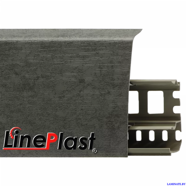 Плинтус LinePlast 85  Бетон Антрацит LS029