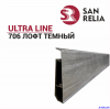 Плинтус ПВХ ULTRA LINE 706 ЛОФТ ТЁМНЫЙ